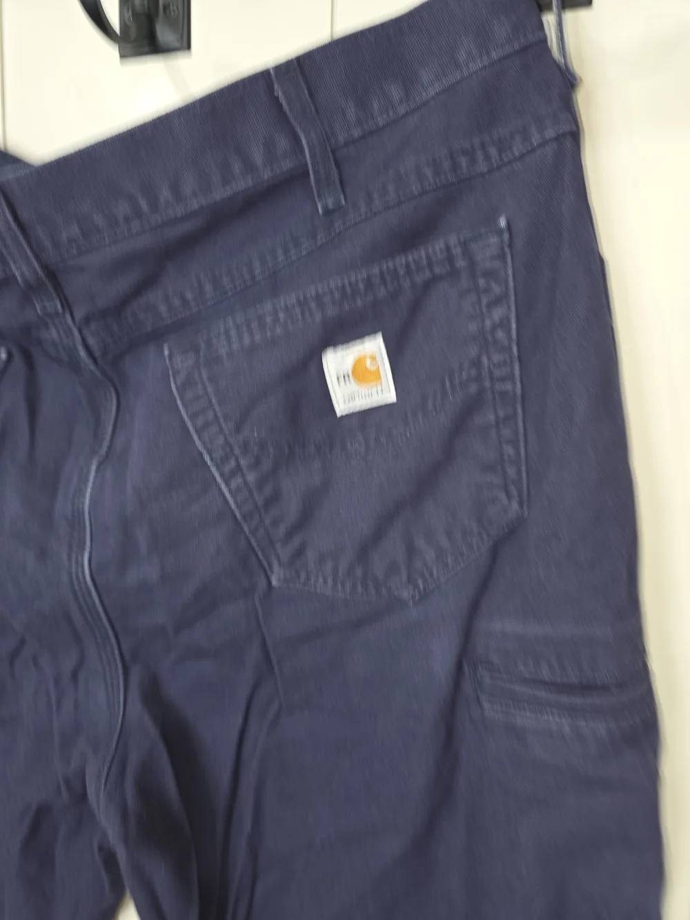 Mens Carhartt Cat 2 Flame Resistant. Navy Durable Size 38/34 Cargo